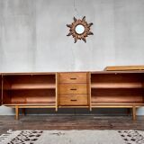 Scandinavian row in vintage teak 1960