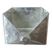Modernist "Jean Goardere" post it holder in handmade pewter, 1970