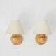 Wooden Wall Light from Ikea, 1970s, Set of 2