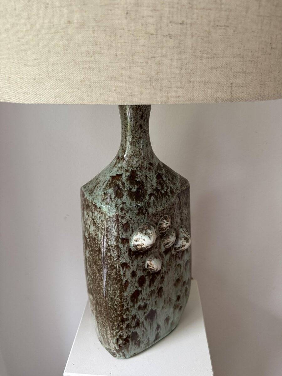 Danish studio ceramic lamp foot, 1960s