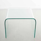 Glass coffee table “waterfall” – A. Cortesi – Fiam