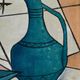 Oil painting on canvas Cubist Still Life 1950s Huberger