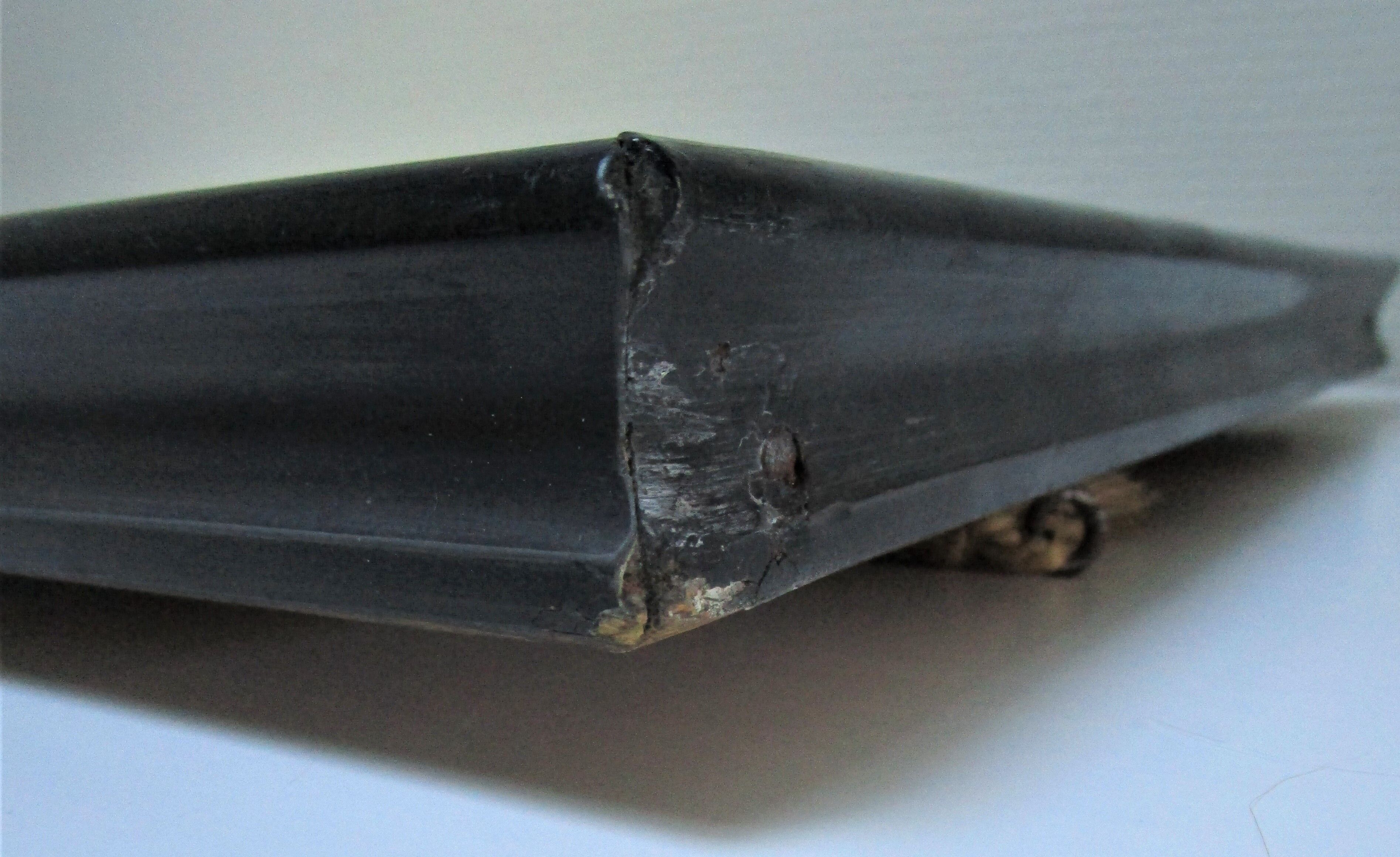 Blackened wood mirror napoleon iii xixth 37.5 cm x 46.8 cm