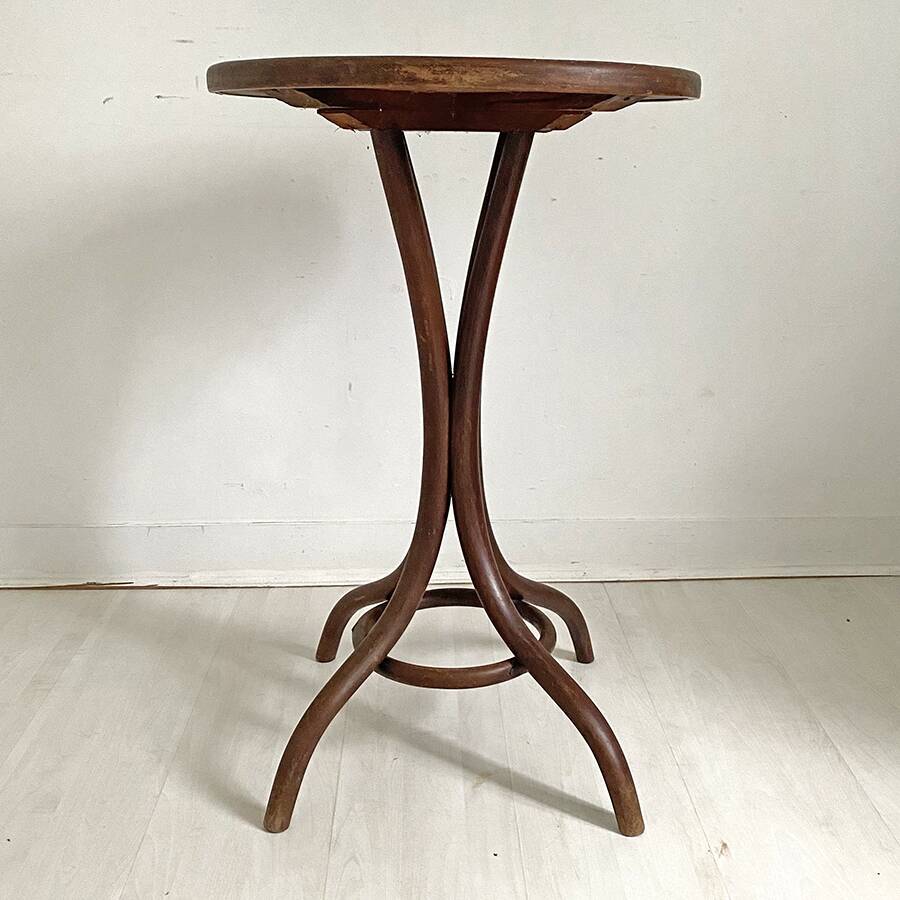 Vintage 50's curved leg side table