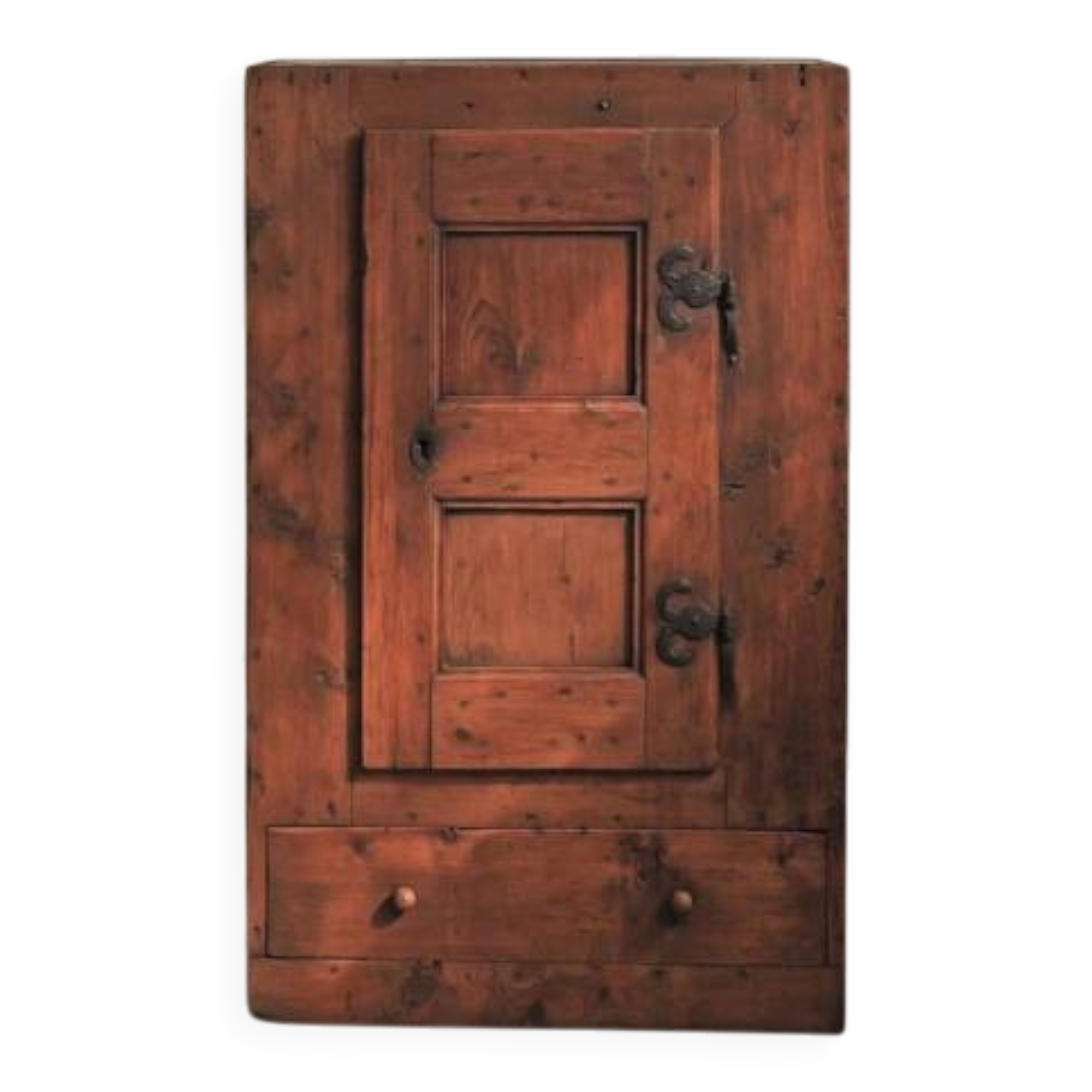 Mountain furniture in pine and larch, Folk art, Savoie, 19th century