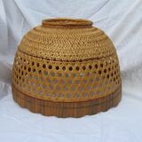 Wicker lampshade