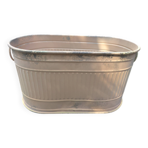 Jardinière en zinc patiné