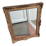 Antique Louis XVI style gilded wood mirror