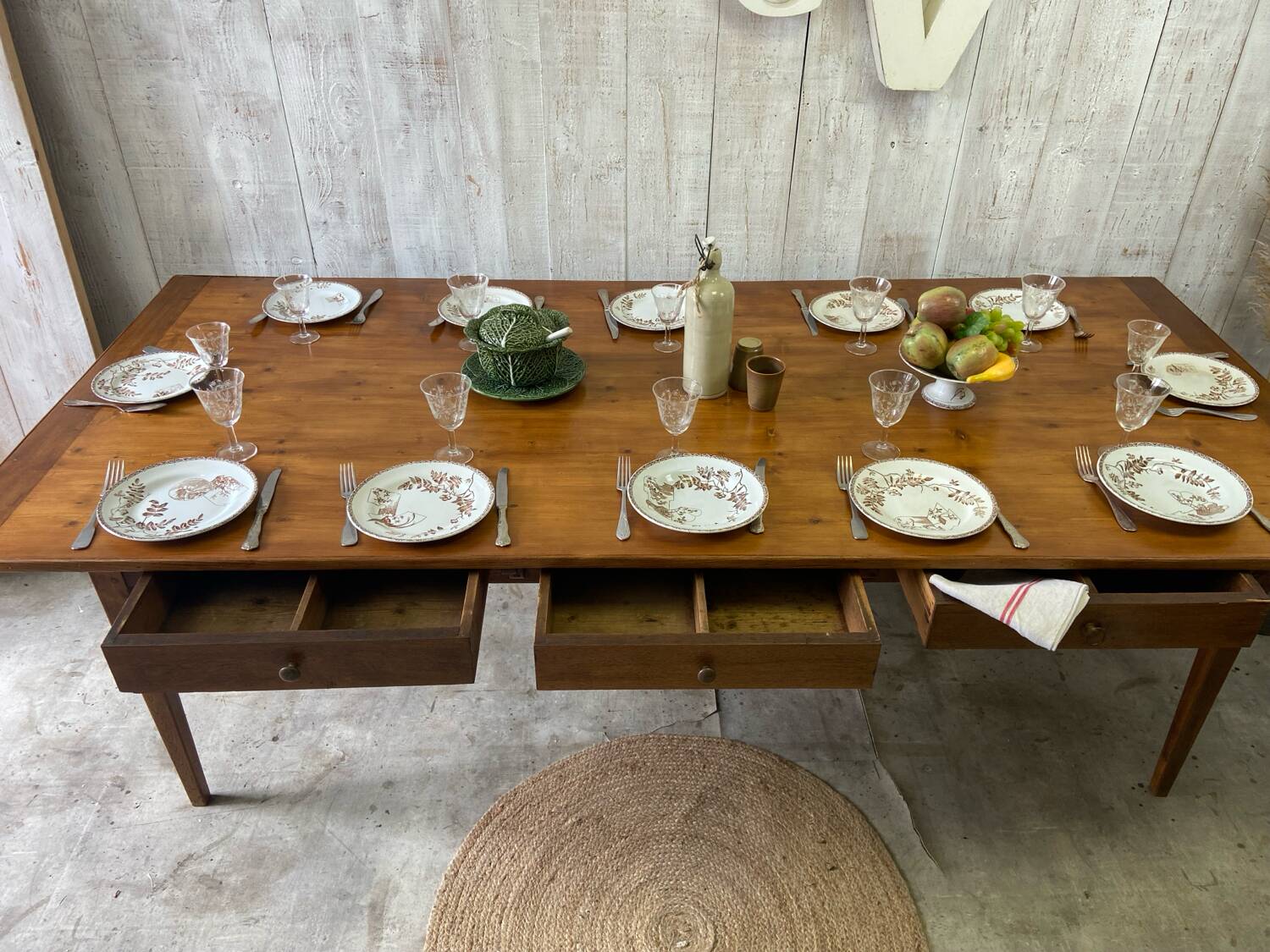 Table de ferme 237x107 cm