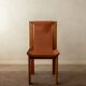Wood Leather Dining Chairs Luigi Gorgoni Roche Bobois, 1970s, Set of 7