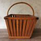Old wooden basket