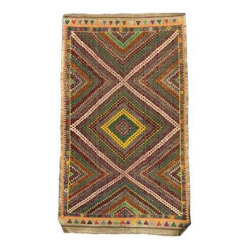 Tapis kilim turc vintage 330x193 cm laine jajim kelim