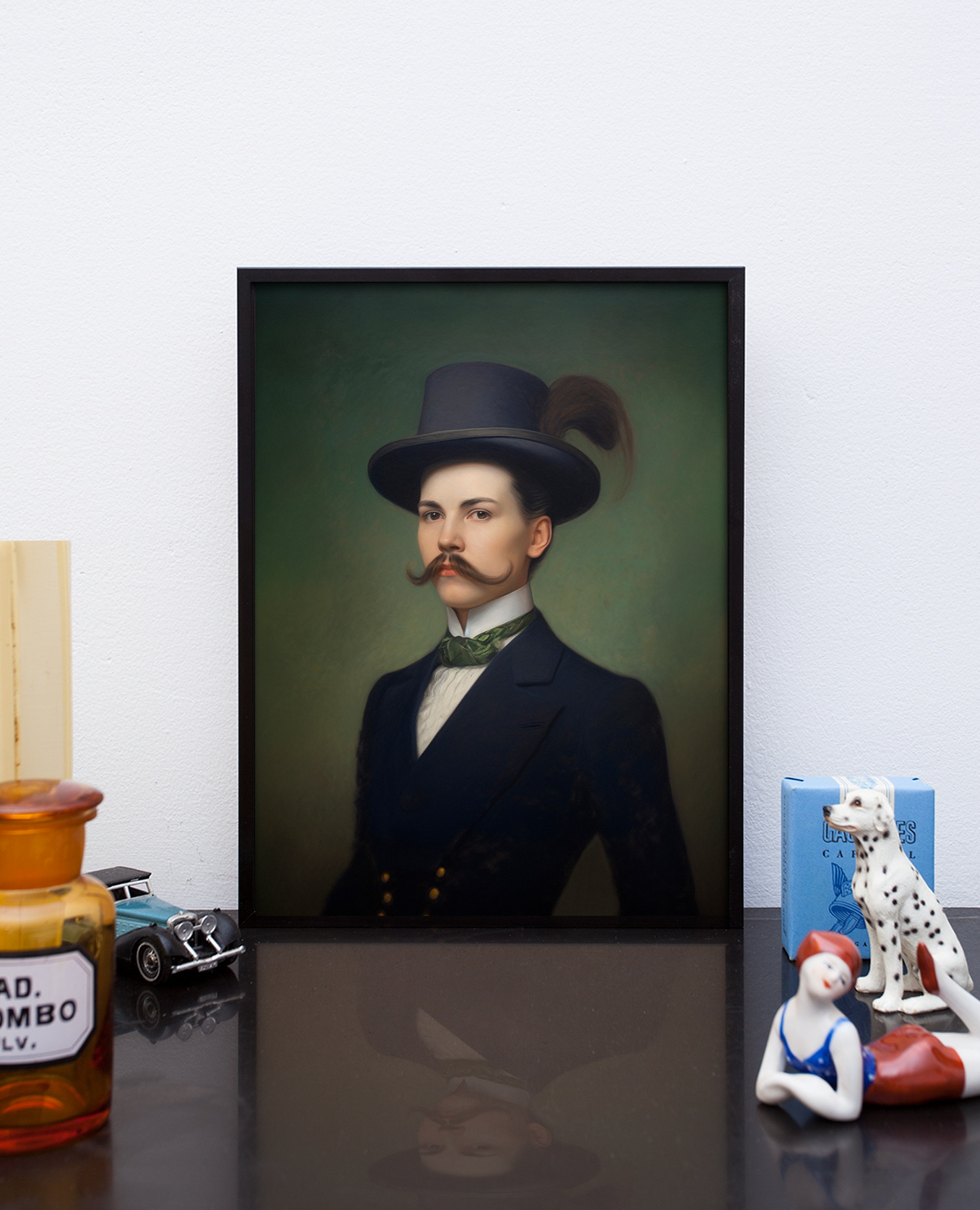 Portrait ancien - série “Les moustachu-e-s”