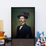 Portrait ancien - série “Les moustachu-e-s”