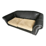 Crozatier 3-seater leather sofa