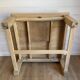 Large antique coffee table in sandblasted solid oak - Rustic chic style
