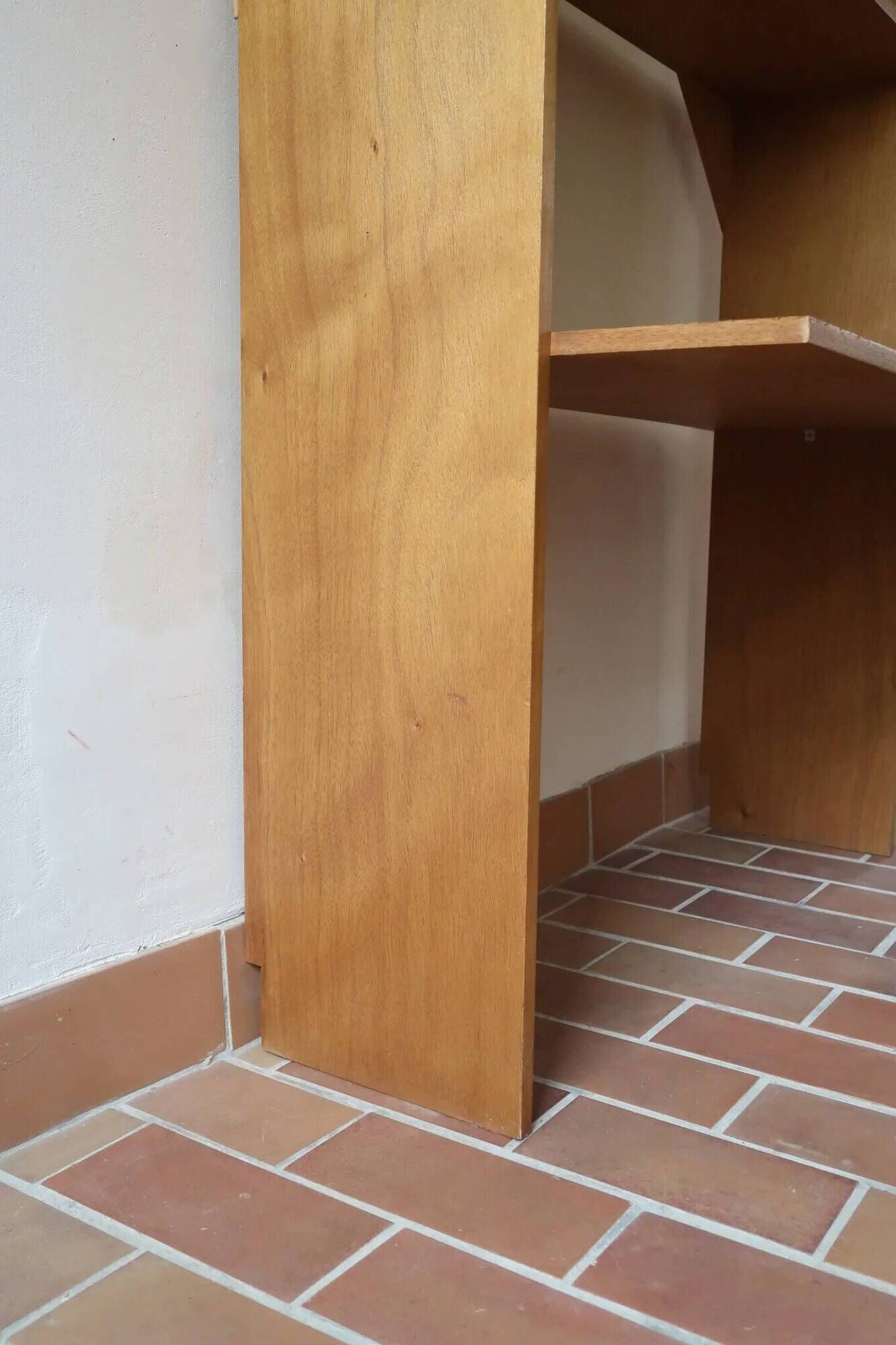 Birch plywood bookshelf, desk top.