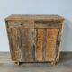 Two-door buffet with two drawers in antique wood.