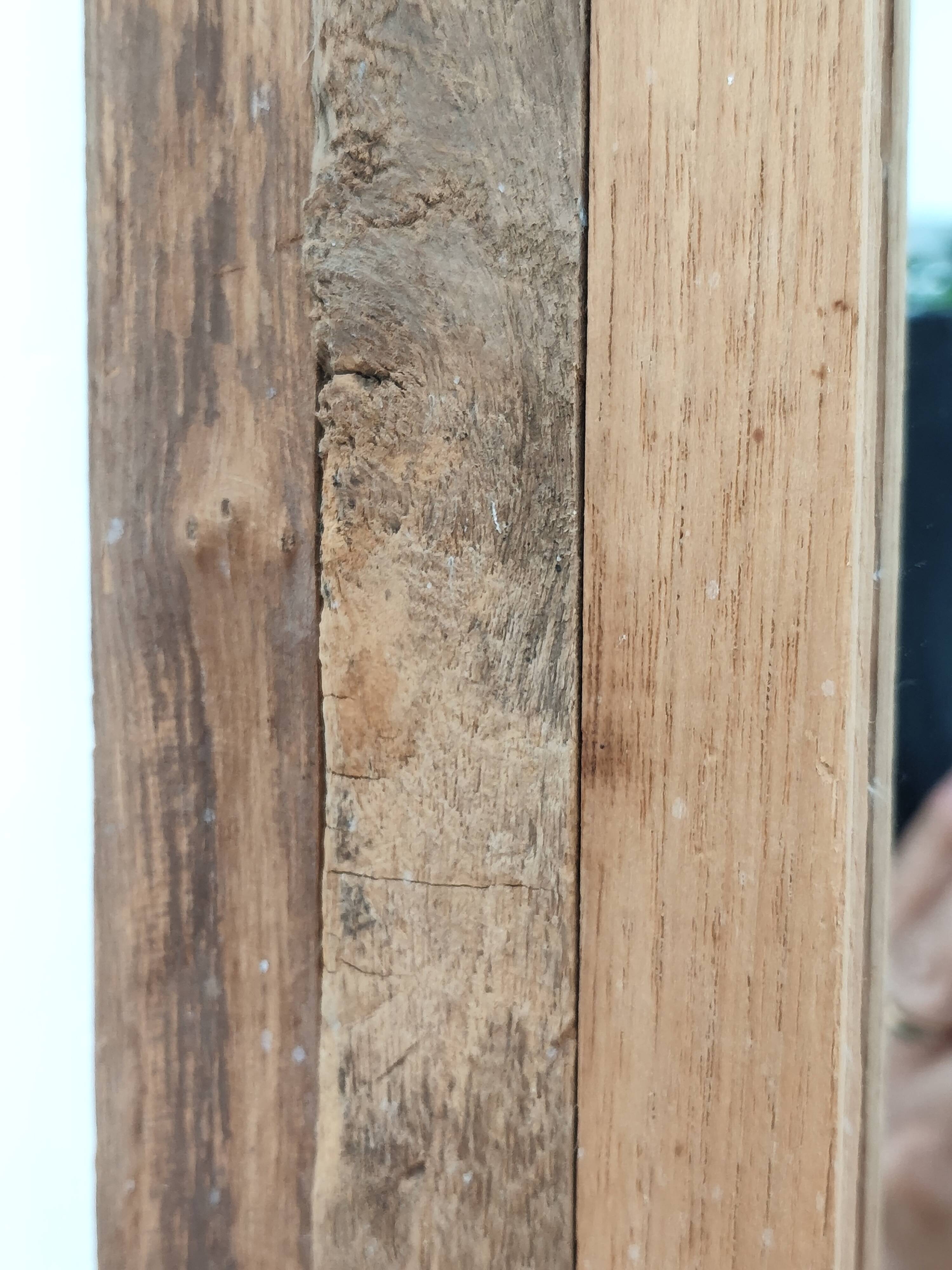 Miroir en bois recyclé