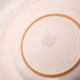 Set of 4 plates incised patterns on a white background of Niderviller