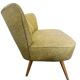 Canapé vintage jaune-vert deux places / fauteuil / sofa