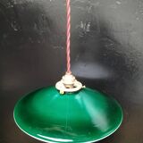 Green opaline pendant light