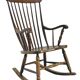Vintage rocking chair in oak by Den Ouden, The Netherlands, 1975.