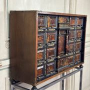 Cabinet in blackened wood and blond tortoiseshell, Italy, late 17th century