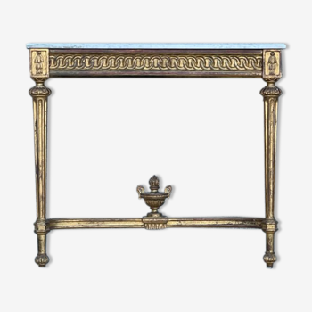 Gilded wooden console