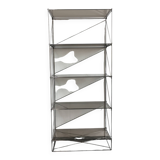 Étagère métal et verre fumé modèle Isocèle par Max Sauze