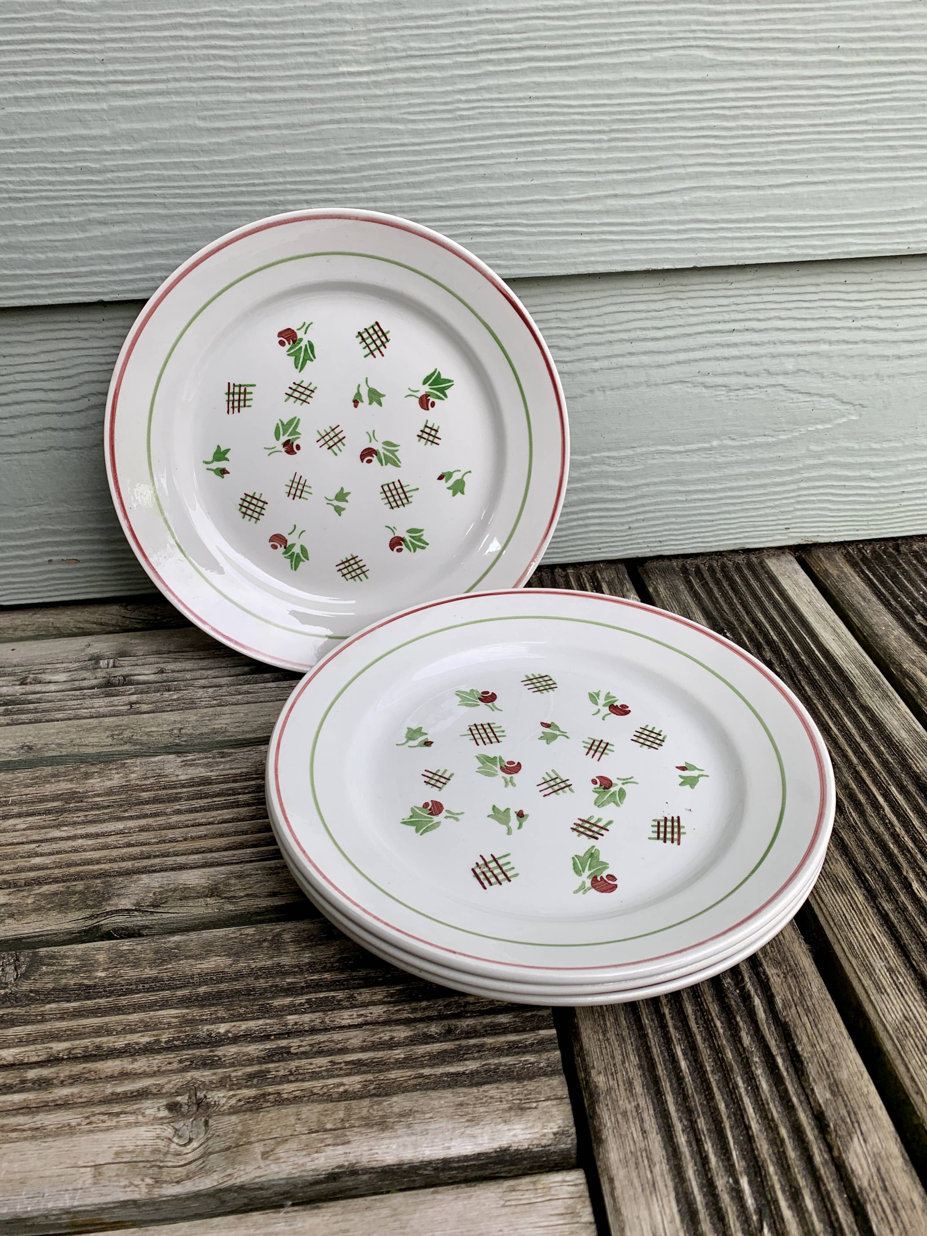 Vintage plates from Lunéville