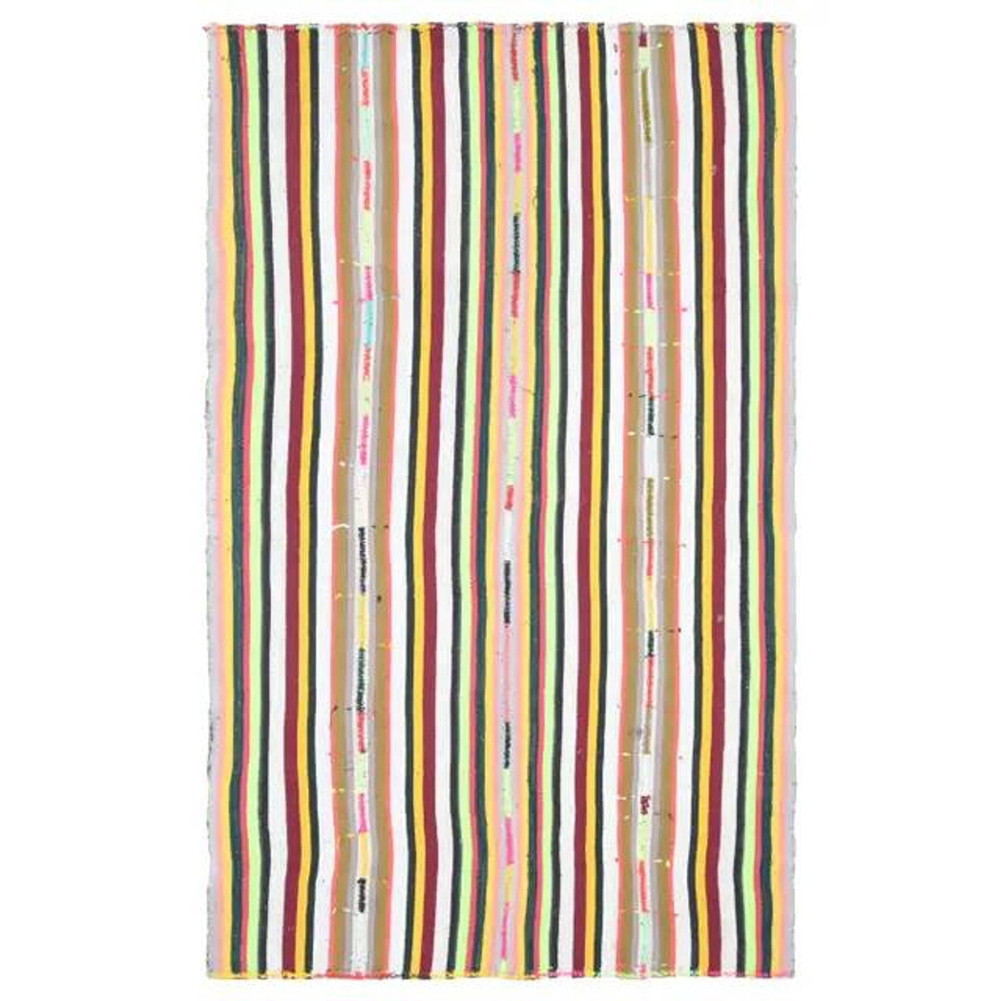 1970s Vintage Turkish Oushak Handmade Wool Cotton White Area Rug 178x289