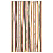 1970s Vintage Turkish Oushak Handmade Wool Cotton White Area Rug 178x289