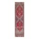 1970s Turkish Oushak Handmade Wool Cotton Red Runner Rug 81x275