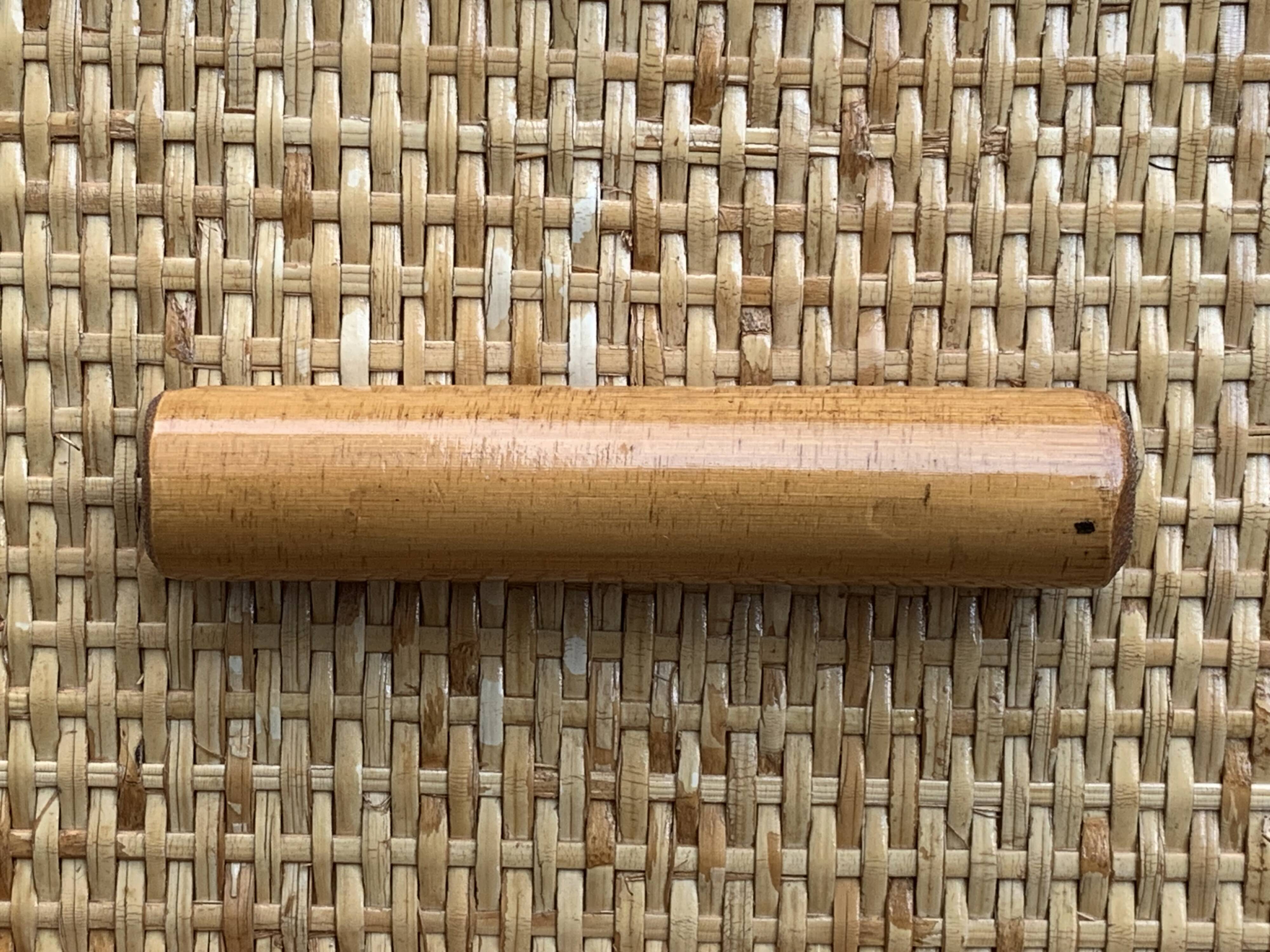 Vintage rattan and woven wicker chest of drawers 1970