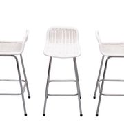 Rohe Noordwolde set of 3 Rattan Bar Stools 1960s Holland