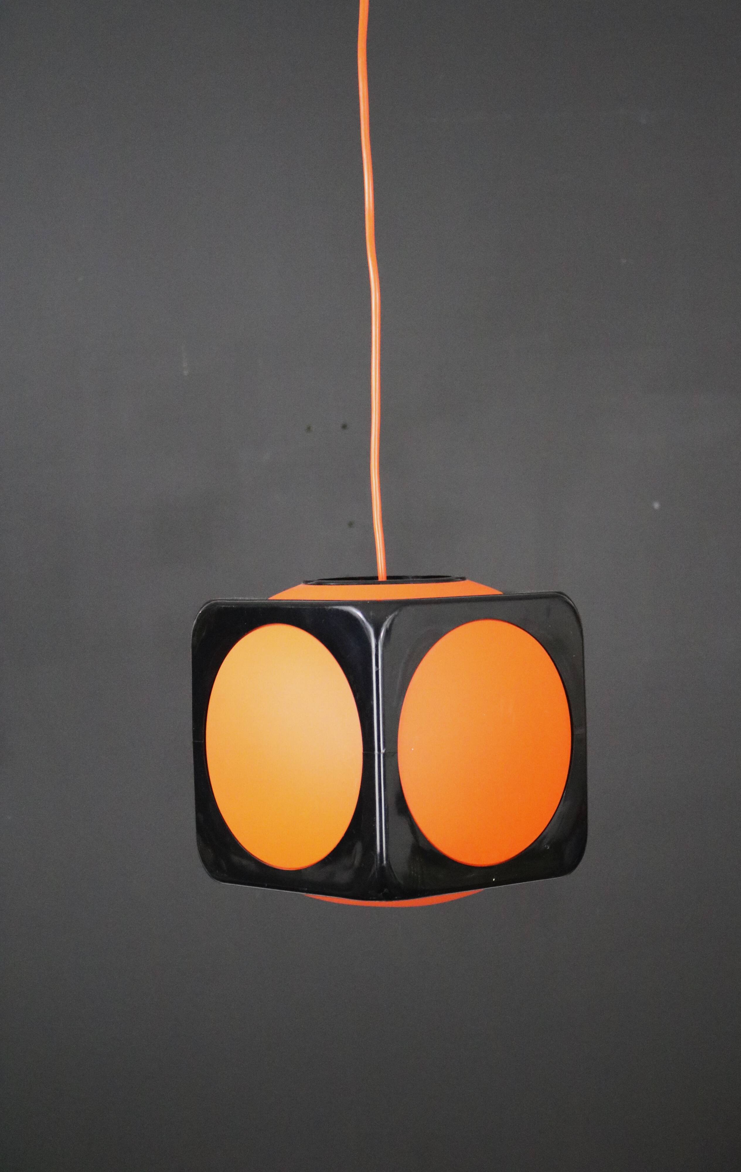 Very cool space age lamp by Uffe Gustav Schioler for Hoyrup Denmark  *** model Poker Dice 527 *** 70