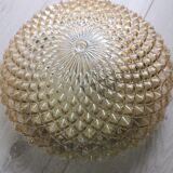 Amber glass ceiling light