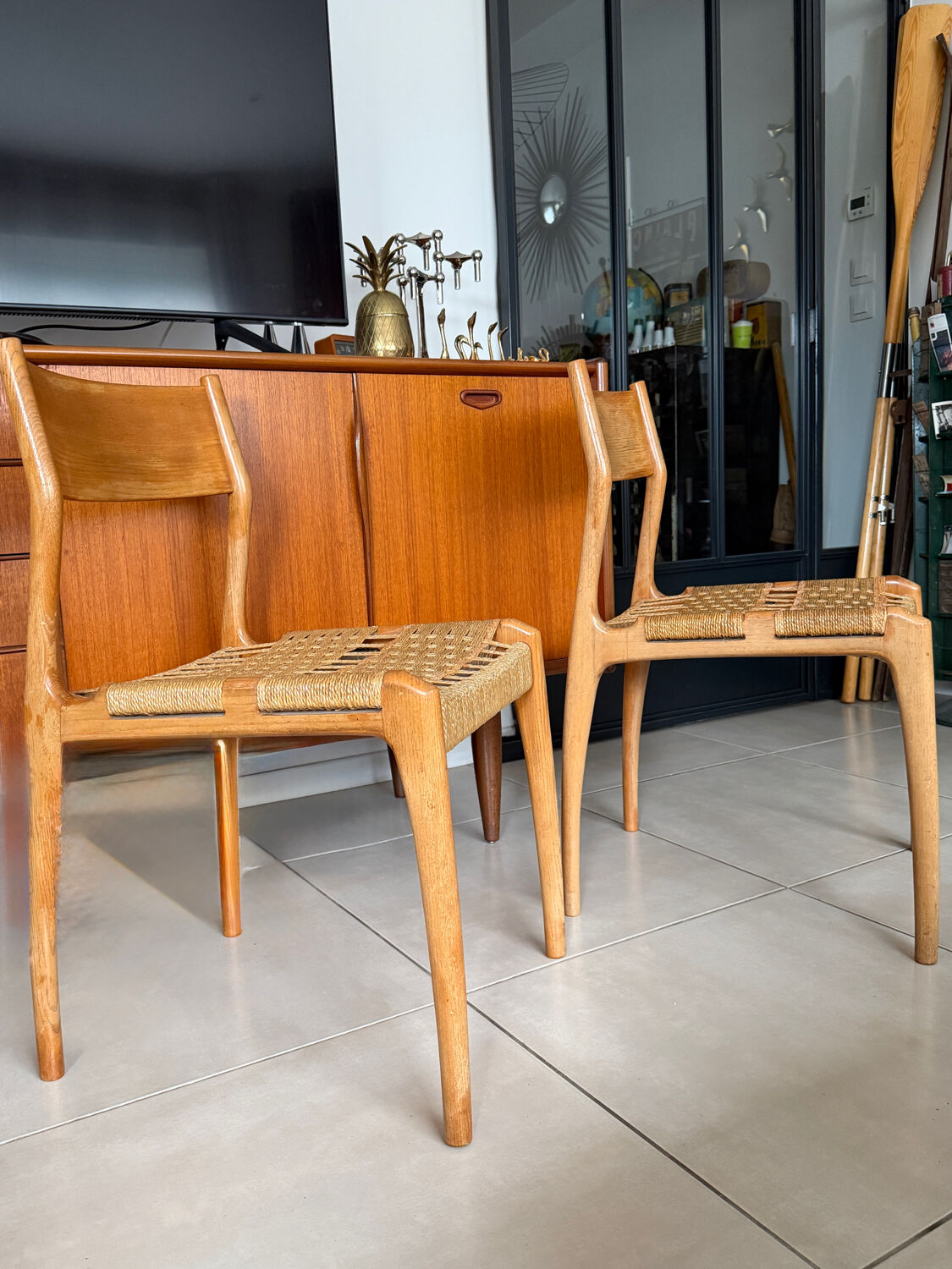 Paire de chaises "Havana" par Gessef – Design Italien, 1960