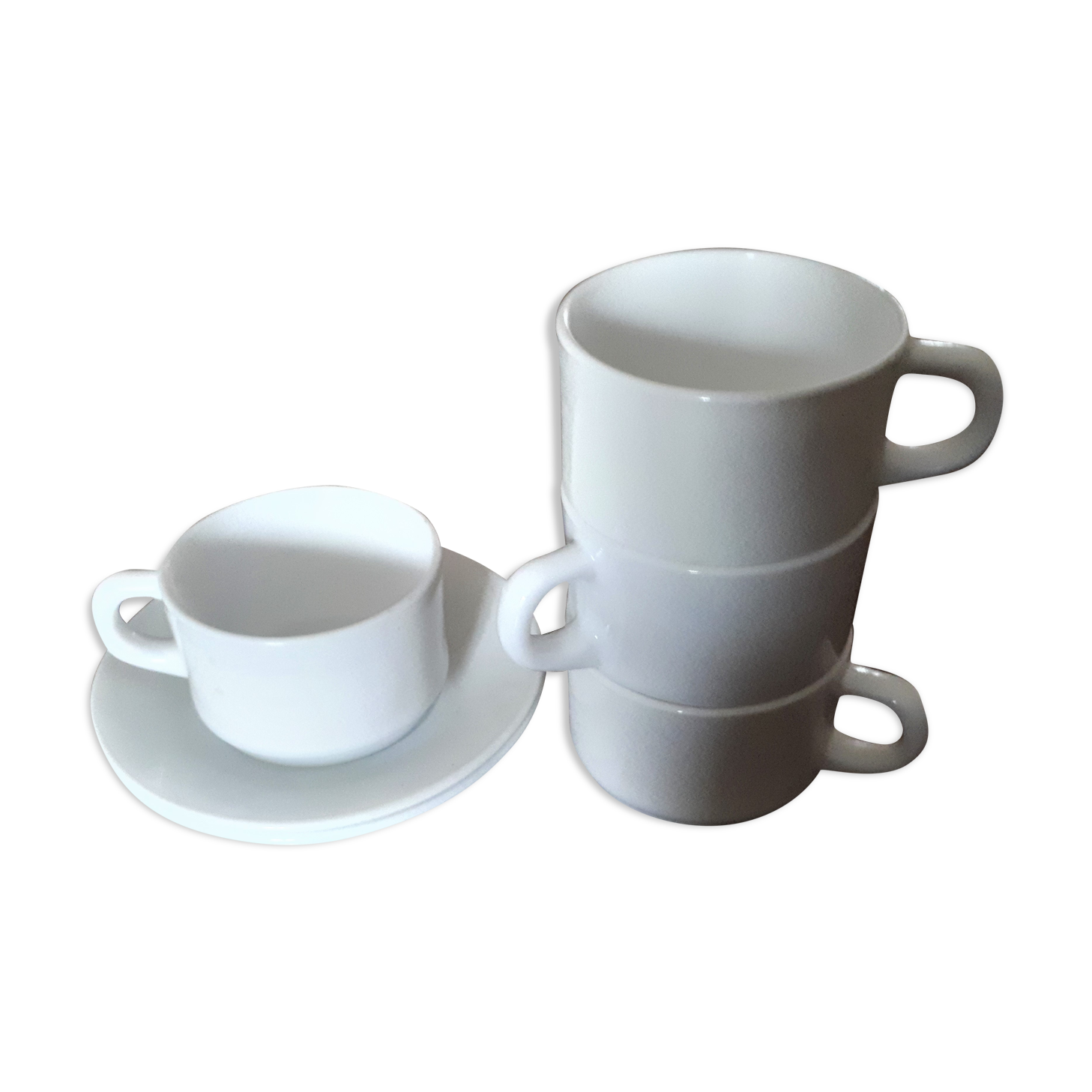 Set of 4 arcopal coffee cups