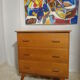 Commode vintage scandinave pieds compas année 60