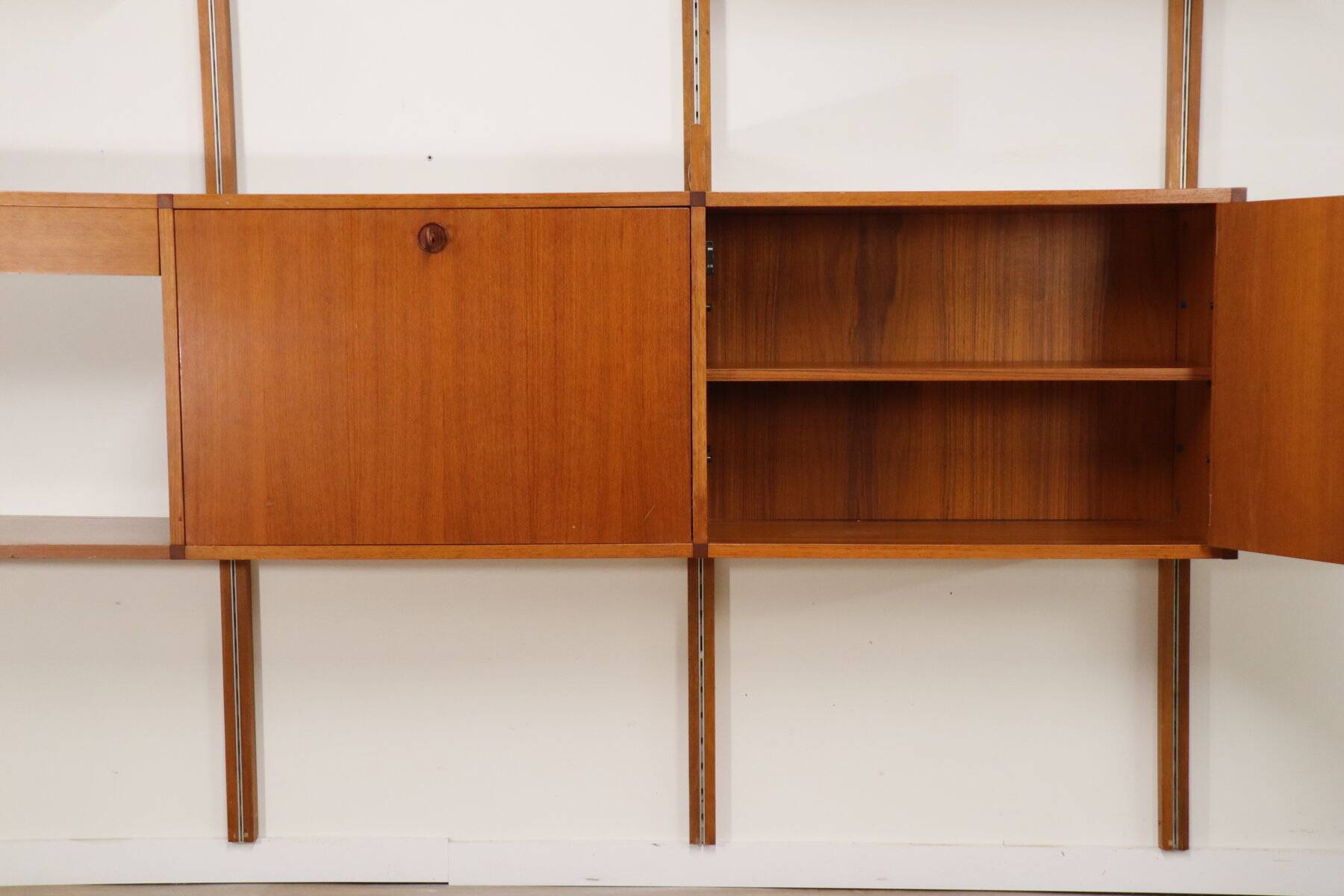 Modular wall bookcase, Minvielle edition by ARP – 1960