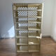 Authentic postal sorting furniture – La Banque Postale – cream metal