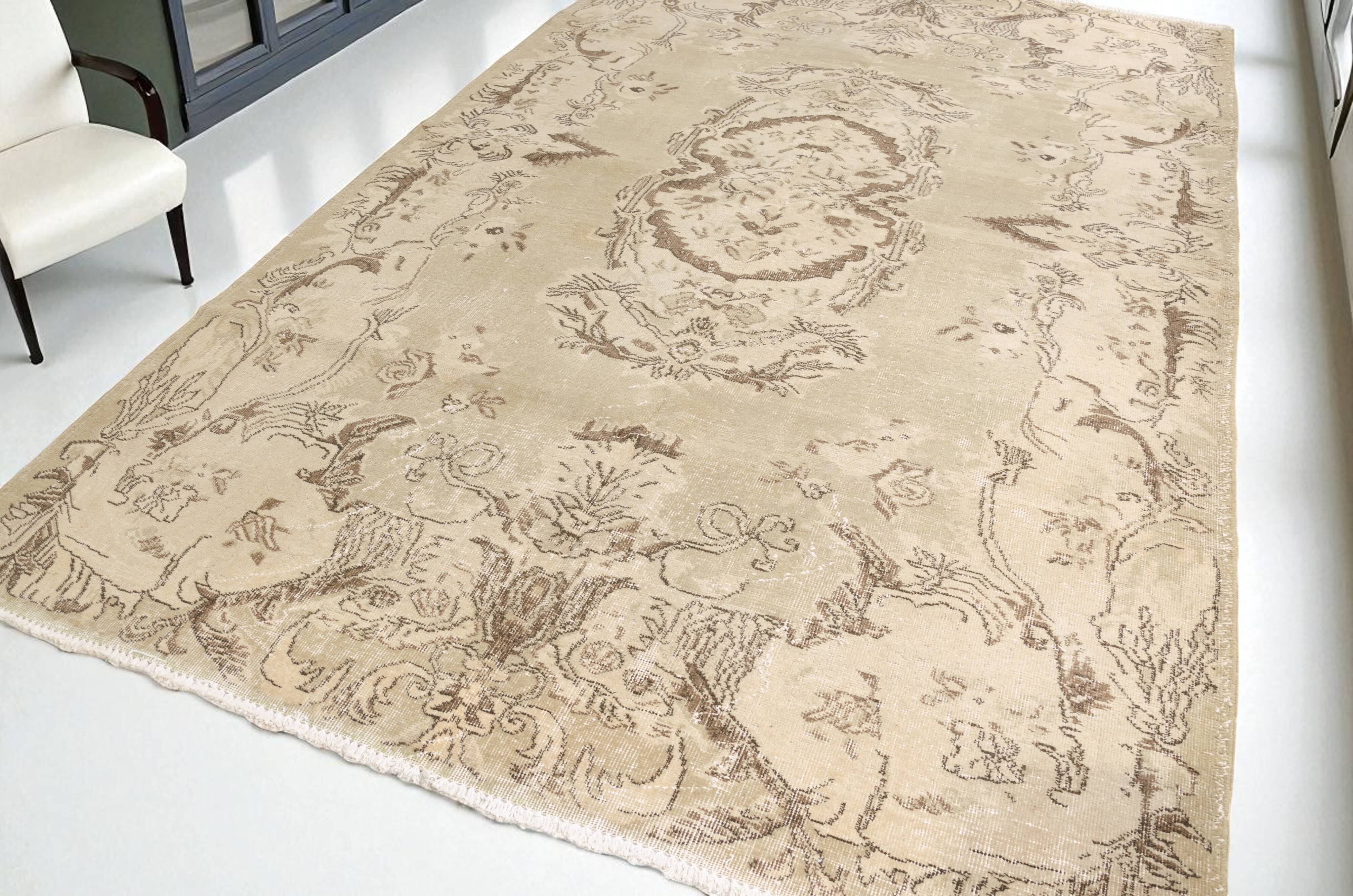 Beige Turkish Vintage Carpet sku825