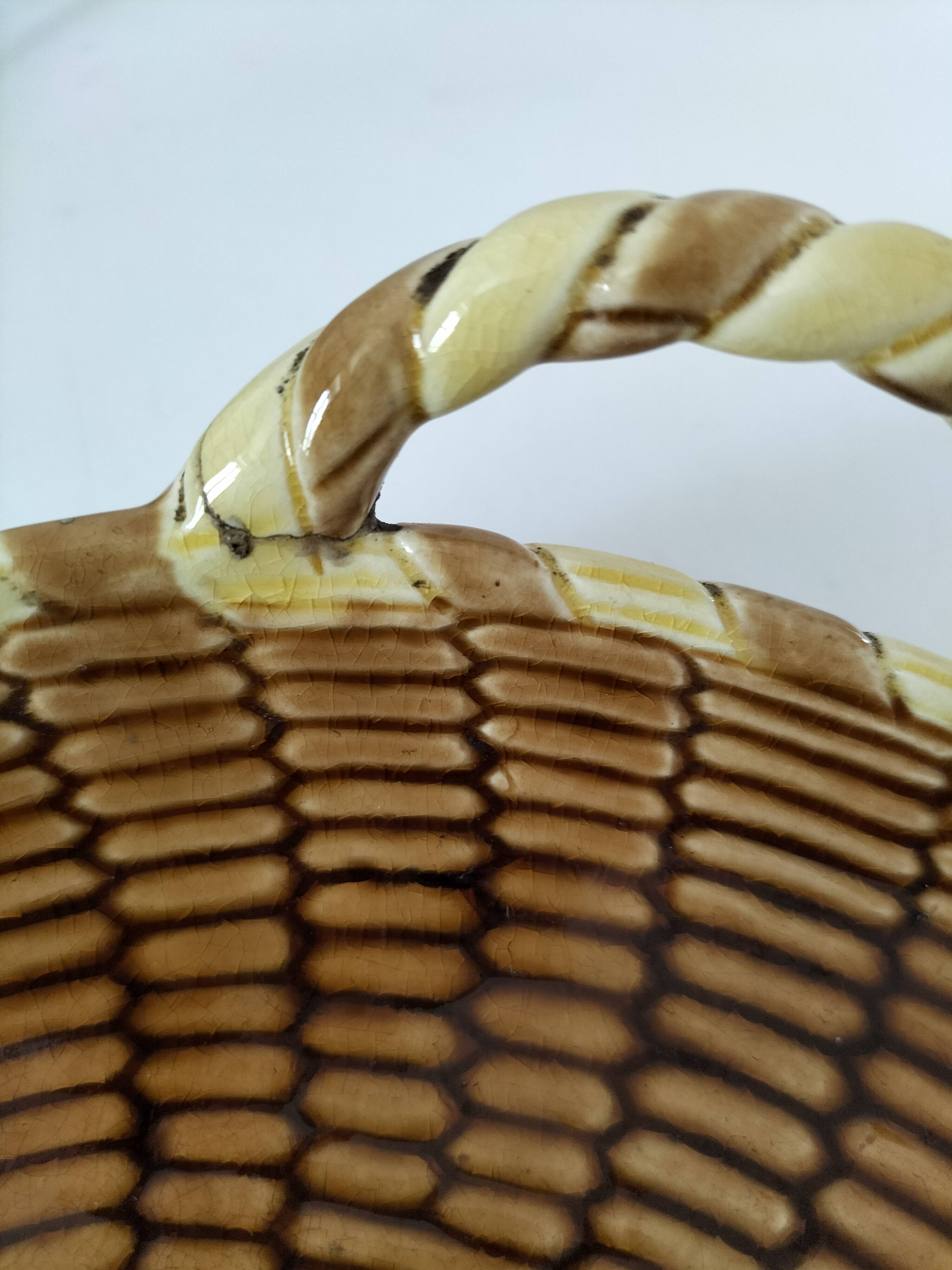 Old Sarreguemines smoking tray – rare model