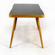 Coffee Table with Black Glass Top by Jiří Jiroutek for Cesky Nabytek, 1960s