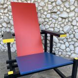 Armchair in the style of the Red & Blue Chair by Gerrit Rietveld
