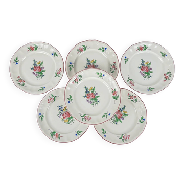 Set de 6 assiettes à dessert KG Lunéville – modèle Réverbère