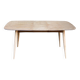 Renovated Scandinavian extendable dining table in teak and veneer from 1980.