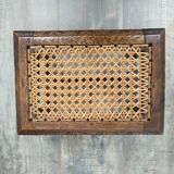 Small caned bench